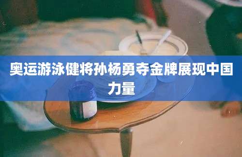 奥运游泳健将孙杨勇夺金牌展现中国力量