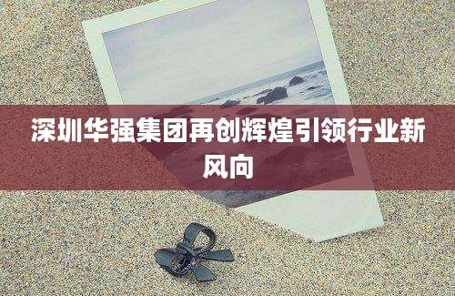 深圳华强集团再创辉煌引领行业新风向