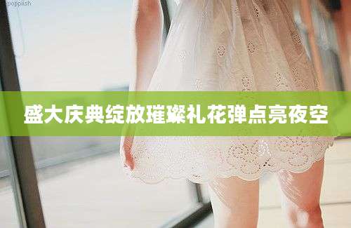 盛大庆典绽放璀璨礼花弹点亮夜空