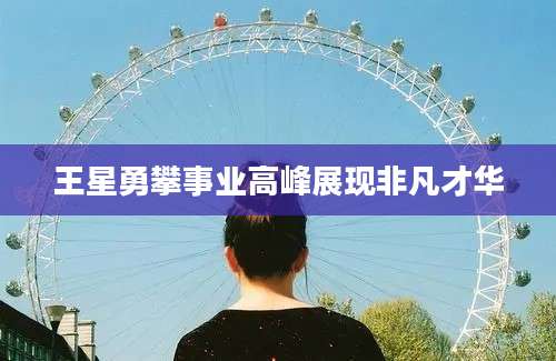 王星勇攀事业高峰展现非凡才华