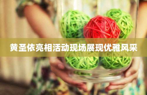黄圣依亮相活动现场展现优雅风采