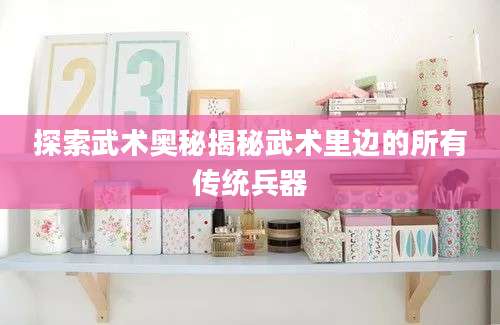 探索武术奥秘揭秘武术里边的所有传统兵器