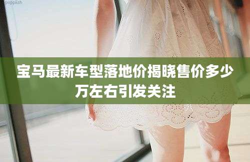 宝马最新车型落地价揭晓售价多少万左右引发关注