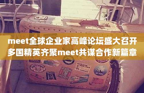meet全球企业家高峰论坛盛大召开多国精英齐聚meet共谋合作新篇章