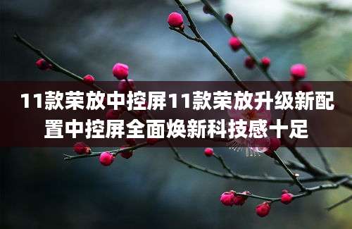 11款荣放中控屏11款荣放升级新配置中控屏全面焕新科技感十足
