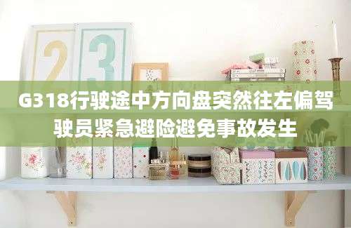 G318行驶途中方向盘突然往左偏驾驶员紧急避险避免事故发生