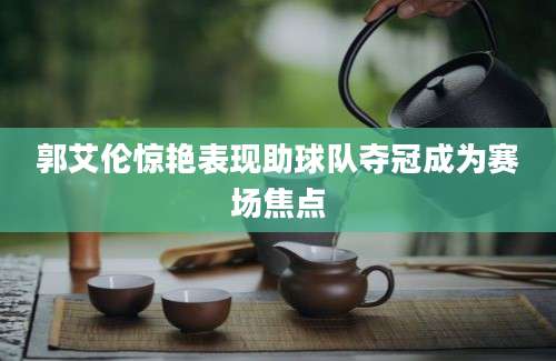 郭艾伦惊艳表现助球队夺冠成为赛场焦点