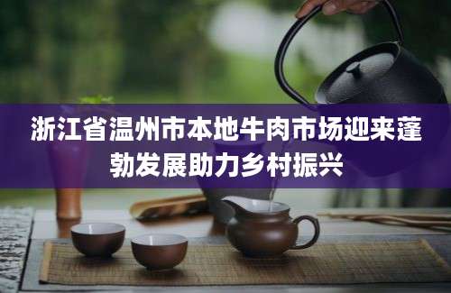 浙江省温州市本地牛肉市场迎来蓬勃发展助力乡村振兴