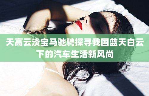 天高云淡宝马驰骋探寻我国蓝天白云下的汽车生活新风尚