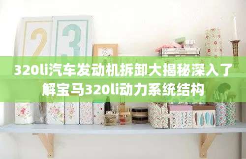 320li汽车发动机拆卸大揭秘深入了解宝马320li动力系统结构