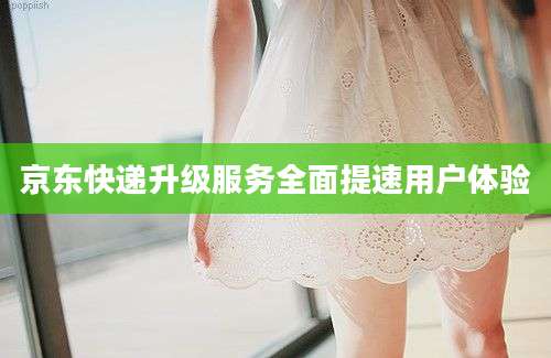京东快递升级服务全面提速用户体验