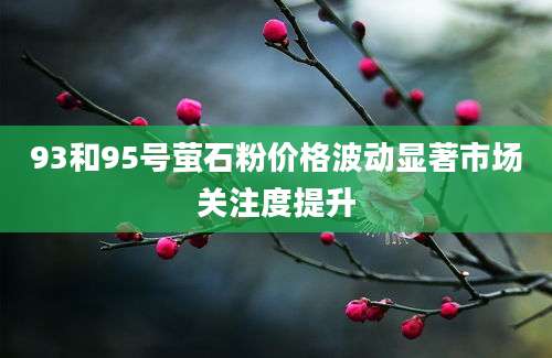 93和95号萤石粉价格波动显著市场关注度提升
