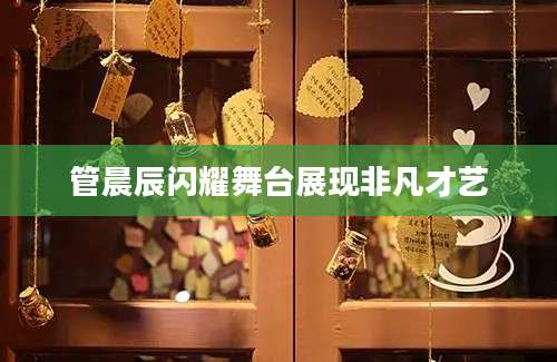 管晨辰闪耀舞台展现非凡才艺