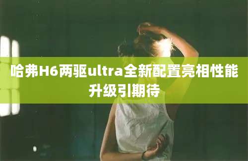 哈弗H6两驱ultra全新配置亮相性能升级引期待