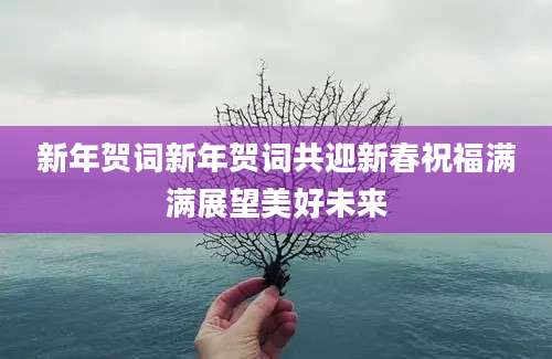 新年贺词新年贺词共迎新春祝福满满展望美好未来