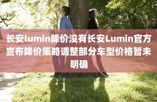 长安lumin降价没有长安Lumin官方宣布降价策略调整部分车型价格暂未明确