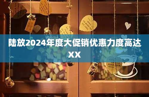 陆放2024年度大促销优惠力度高达XX