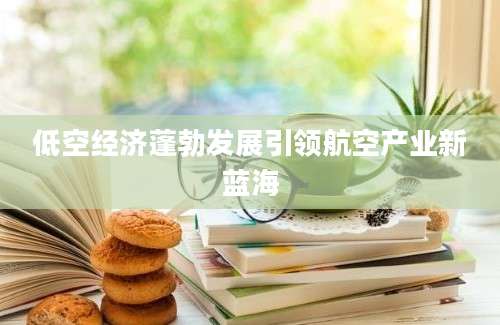 低空经济蓬勃发展引领航空产业新蓝海