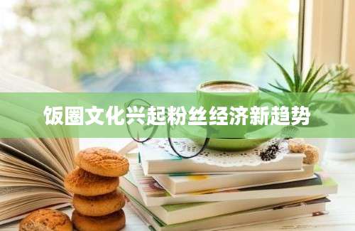 饭圈文化兴起粉丝经济新趋势