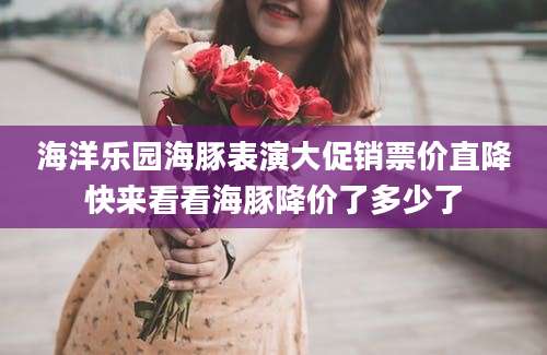 海洋乐园海豚表演大促销票价直降快来看看海豚降价了多少了