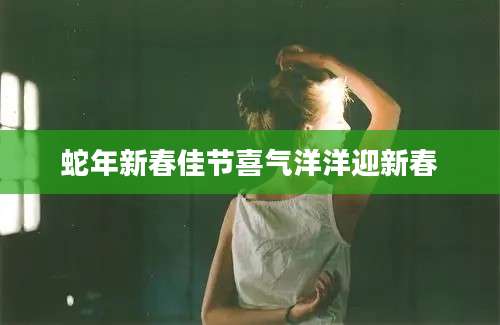 蛇年新春佳节喜气洋洋迎新春